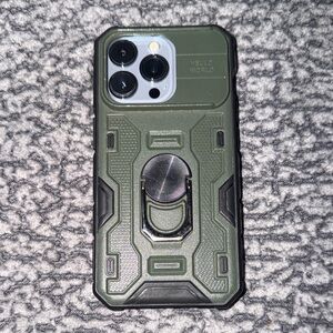 Rugged Green and Black Phone Case